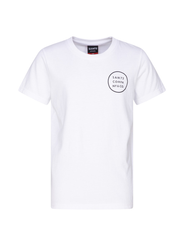Sam 73 Fehér fiú nyomtatott póló SAM 73