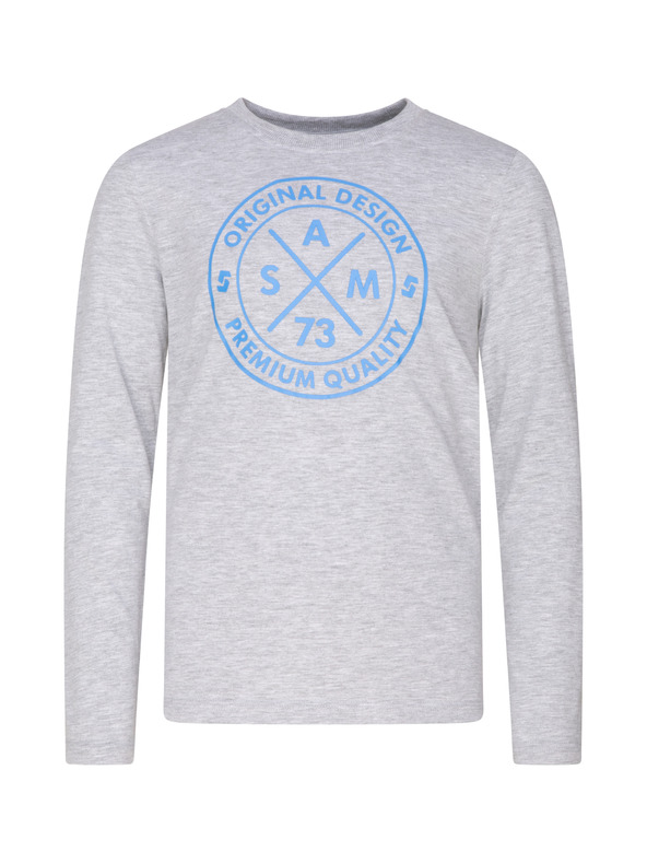 Sam 73 Világosszürke fiú póló SAM 73 nyomtatással