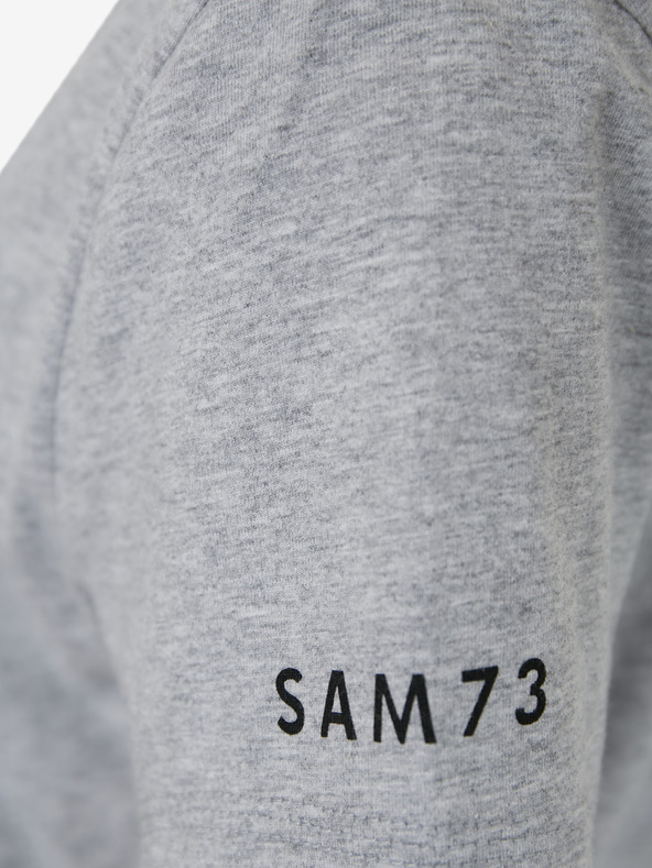 Sam 73 Világosszürke női csíkos póló SAM 73 Una