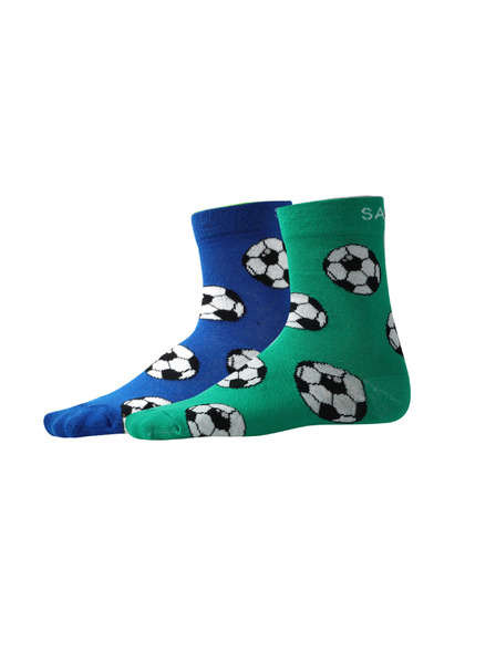 Sam 73 Két pár mintás zokni kék és zöld színben SAM 73 Unupo
