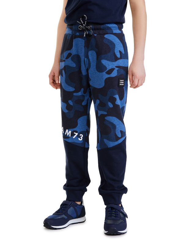 Sam 73 Sötétkék fiú mintás melegítőnadrág SAM 73 Conrad