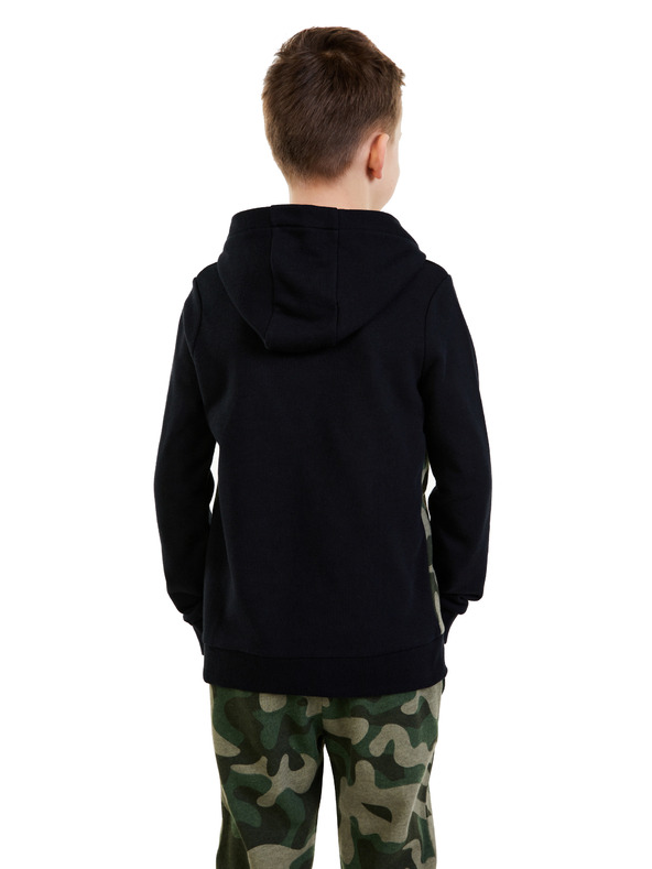 Sam 73 Fekete fiúk mintás kapucnis pulóver SAM 73 Danny