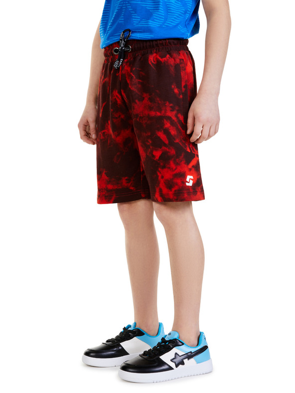 Sam 73 Piros fiú mintás rövidnadrág SAM 73 Graham