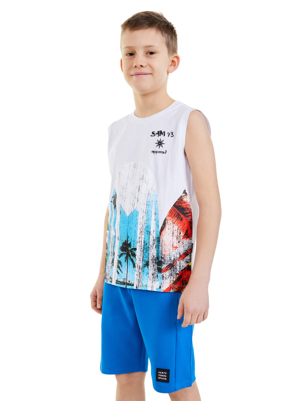 Sam 73 Fehér fiú pulóver SAM 73 Julius