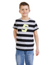 Sam 73 Fekete és szürke csíkos fiú póló SAM 73 Stanley