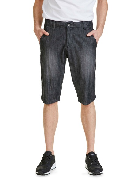 Sam 73 Fekete férfi farmer rövidnadrág SAM 73 Kieran