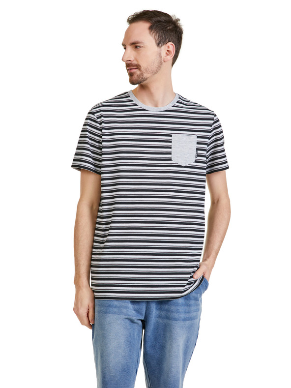 Sam 73 Szürke férfi csíkos póló SAM 73 Martin