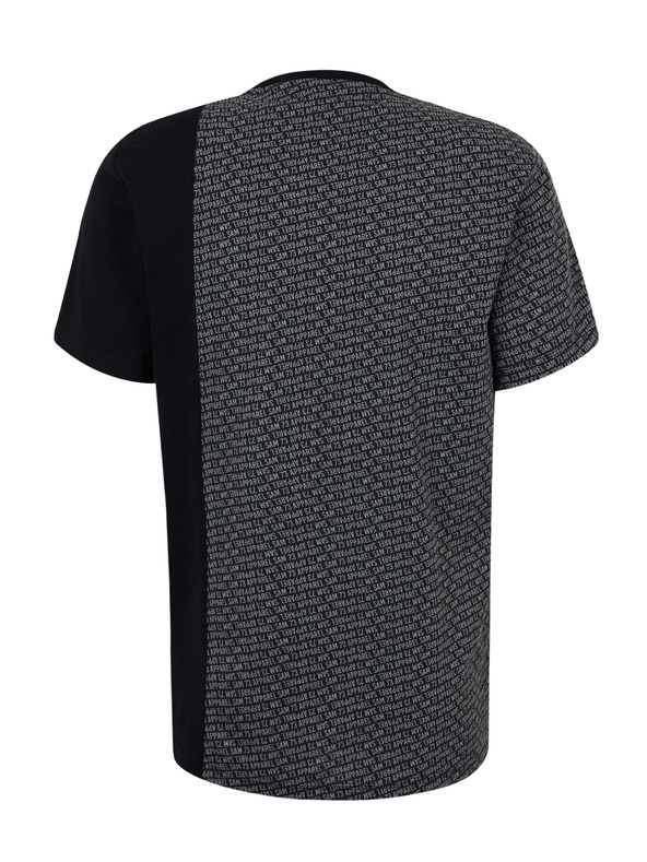 Sam 73 Fekete férfi mintás póló SAM 73 Paul