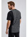 Sam 73 Fekete férfi mintás póló SAM 73 Paul