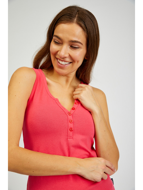 Sam 73 Sötét rózsaszín női basic póló SAM 73 India