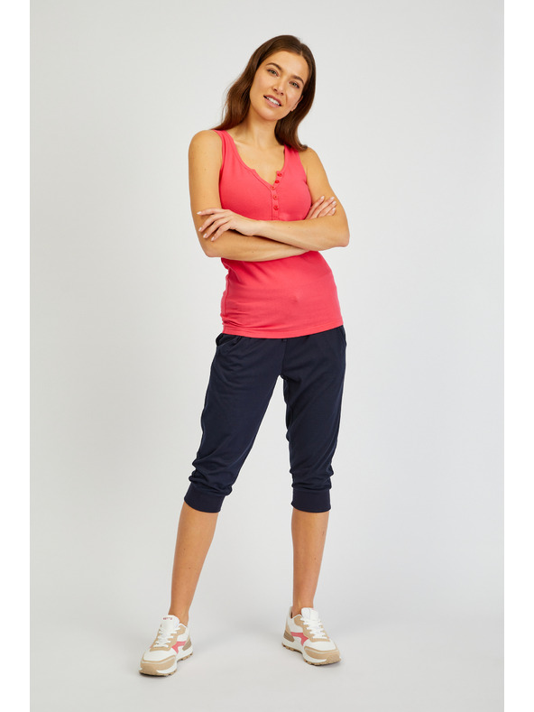 Sam 73 Sötét rózsaszín női basic póló SAM 73 India