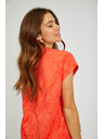 Sam 73 Korallszínű női mintás póló SAM 73 Veronica