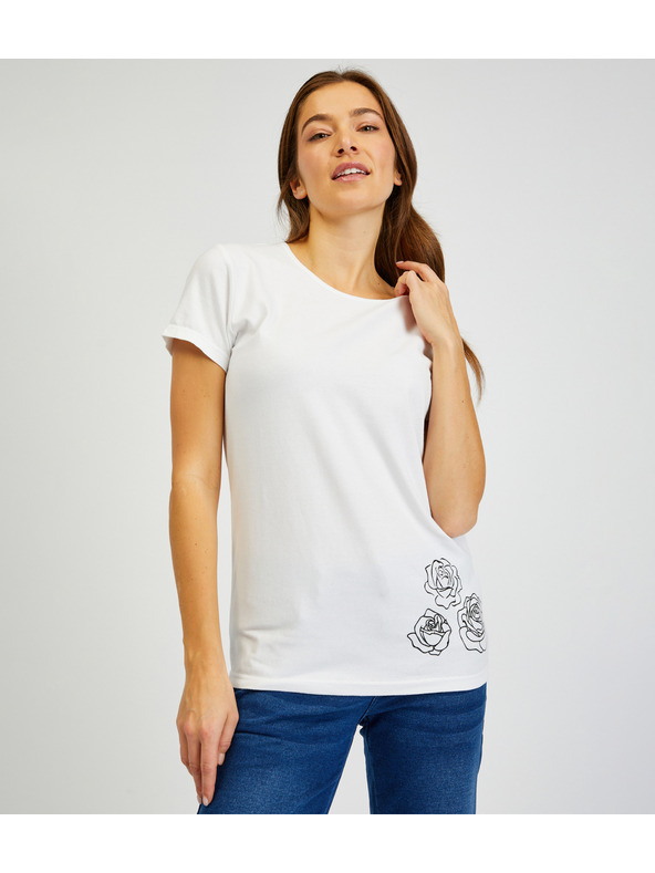 Sam 73 Fehér női póló SAM 73 Bethany