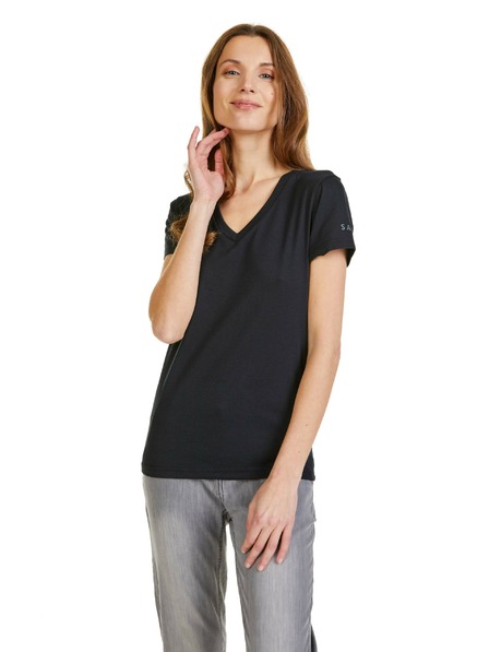 Sam 73 Fekete női póló SAM 73 Claudia