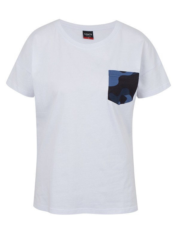 Sam 73 Fehér női póló zsebbel SAM 73 Marie