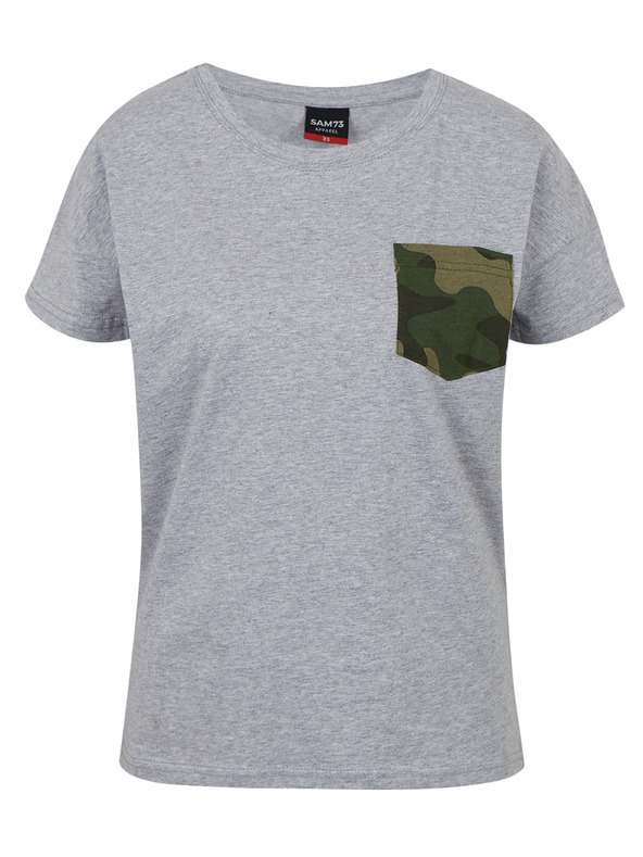 Sam 73 Szürke női póló zsebbel SAM 73 Marie