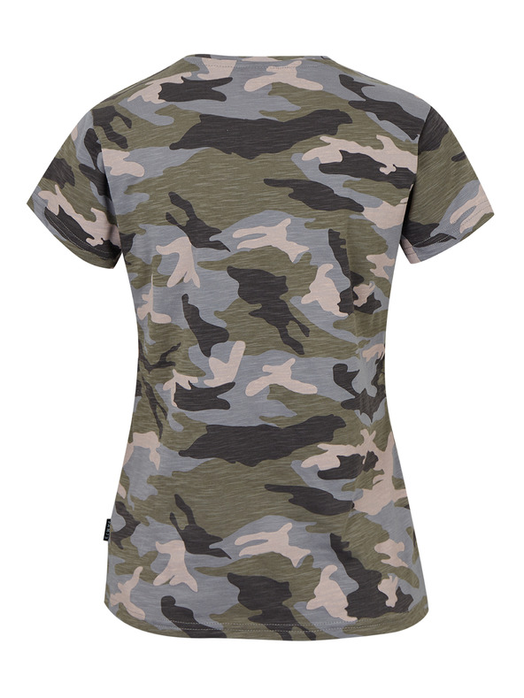 Sam 73 Zöld és szürke női mintás póló SAM 73 Nora