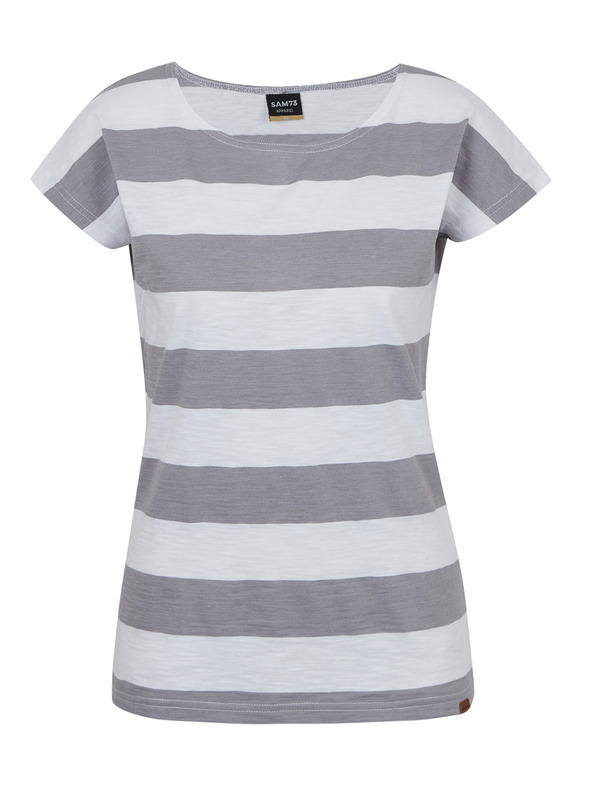 Sam 73 Fehér és szürke női csíkos póló SAM 73 Elspeth