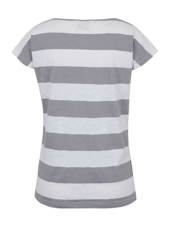 Sam 73 Fehér és szürke női csíkos póló SAM 73 Elspeth