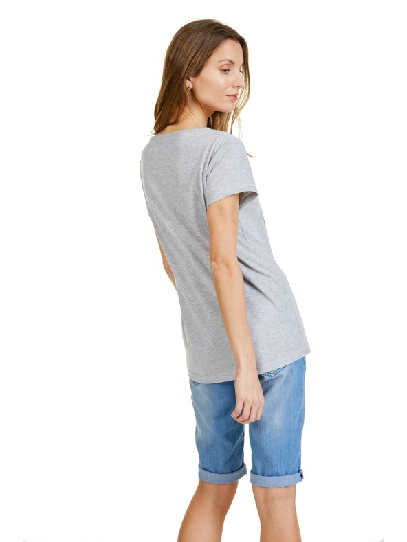 Sam 73 Szürke női nyomtatott póló SAM 73 Ilda