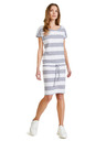 Sam 73 Fehér és szürke női csíkos rövid ruha SAM 73 Matilda