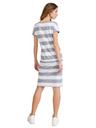 Sam 73 Fehér és szürke női csíkos rövid ruha SAM 73 Matilda