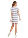 Sam 73 Fehér és szürke női csíkos rövid ruha SAM 73 Matilda