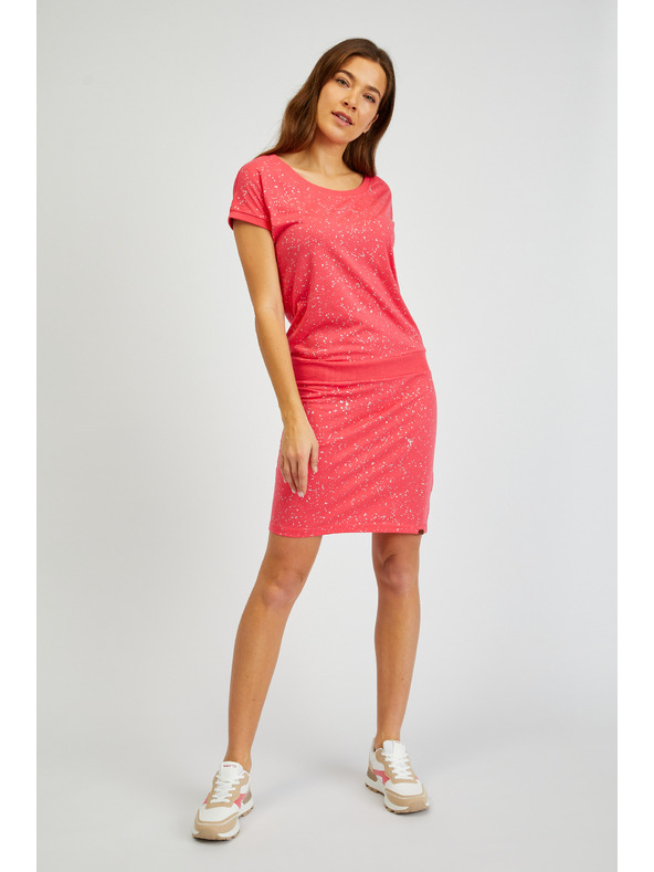 Sam 73 Sötét rózsaszín női mintás ruha SAM 73 Nika