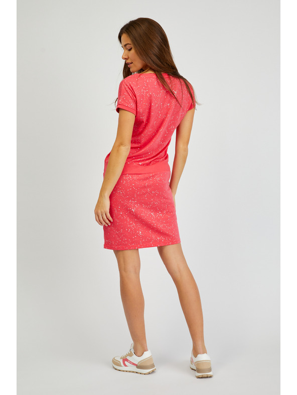 Sam 73 Sötét rózsaszín női mintás ruha SAM 73 Nika