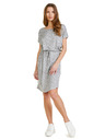 Sam 73 Világosszürke női mintás ruha SAM 73 Odette