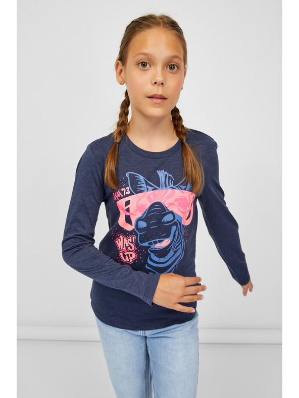 Sam 73 Sötétkék lány kapucnis pulóver SAM 73 Agnes