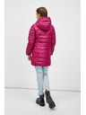 Sam 73 Sötét rózsaszínű, steppelt lány kabát kapucnival SAM 73 Nadine