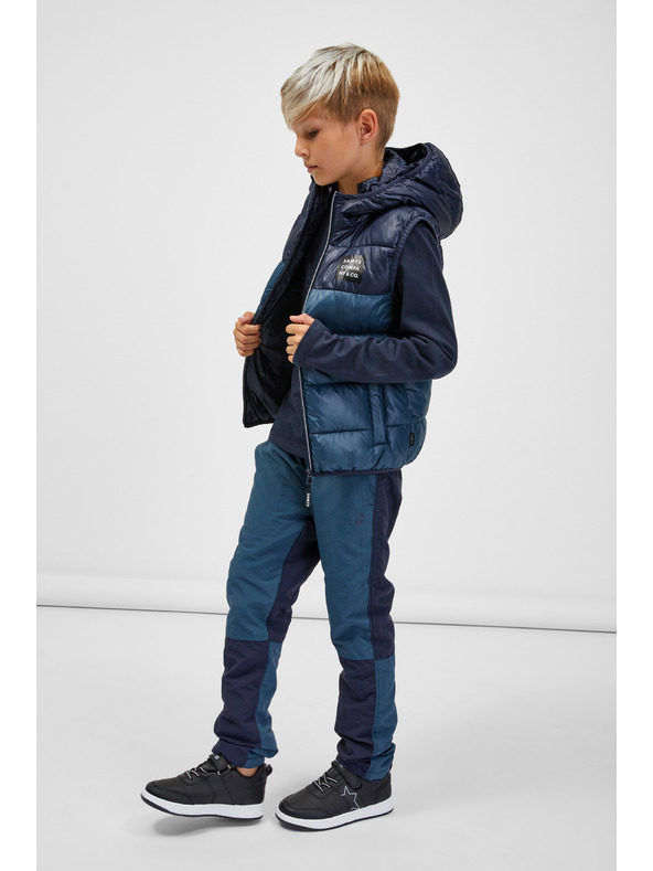 Sam 73 Sötétkék gyerek steppelt kapucnis mellény SAM 73 Jifunza