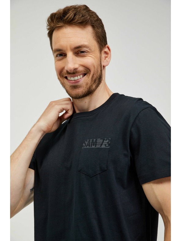 Sam 73 Fekete férfi póló SAM 73 Quarip