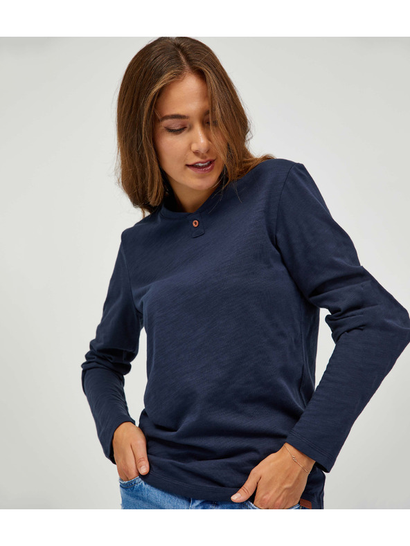 Sam 73 Sötétkék női hosszú ujjú póló SAM 73 Naivara