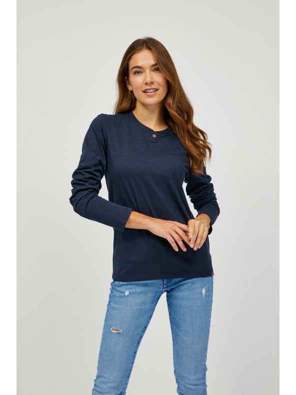 Sam 73 Sötétkék női hosszú ujjú póló SAM 73 Naivara