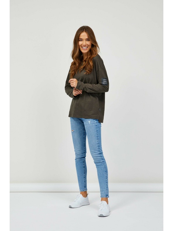 Sam 73 Khaki női hosszú ujjú póló SAM 73 Ariasa