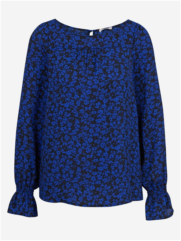 Orsay ORSAY fekete-kék virágmintás női blúz