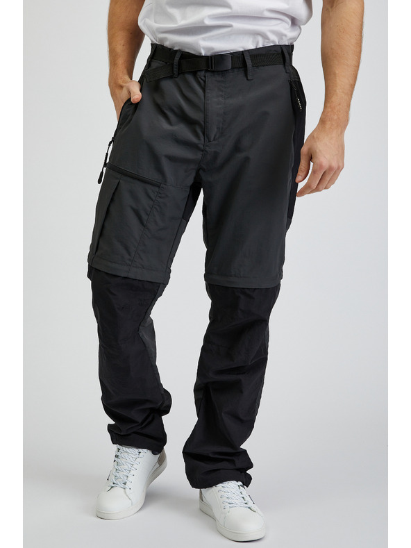 Sam 73 Fekete és szürke férfi nadrág levehető szárral SAM73 Walter