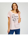 Sam 73 Világos rózsaszín női nyomtatott póló SAM73 Circinus