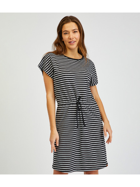 Sam 73 Fehér és fekete női csíkos ruha SAM73 Sagitta