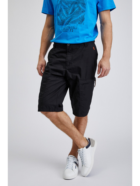 Sam 73 Fekete férfi rövidnadrág SAM73 Cygnus