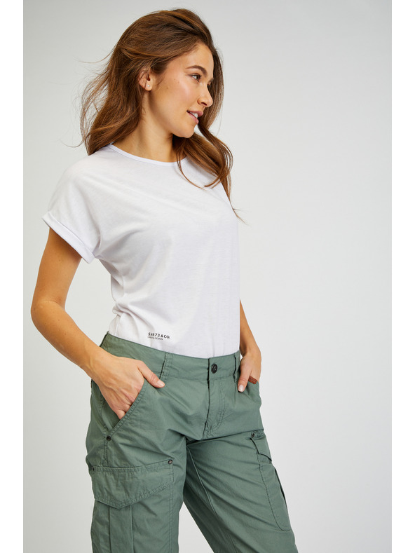 Sam 73 Zöld női háromnegyedes nadrág SAM73 Fornax