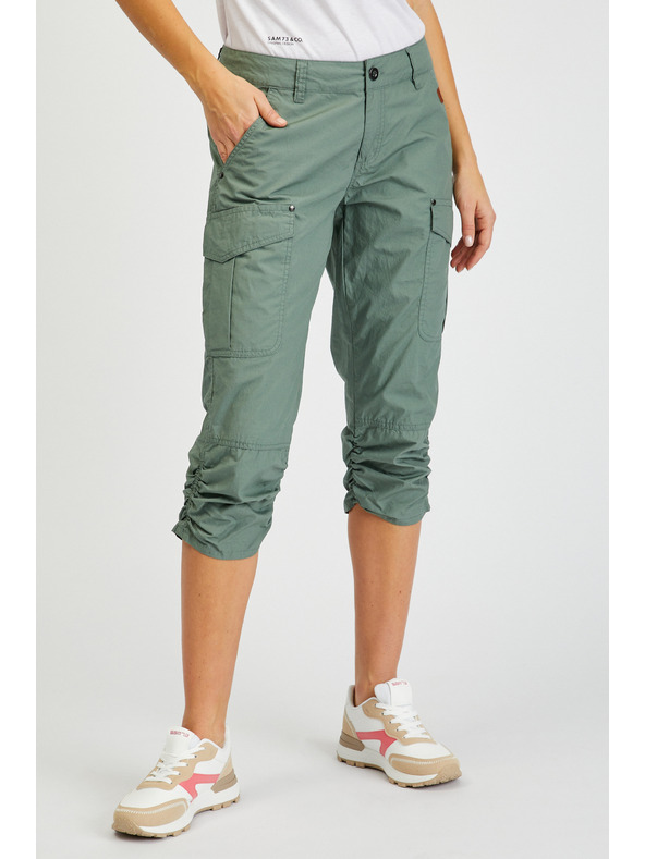Sam 73 Zöld női háromnegyedes nadrág SAM73 Fornax