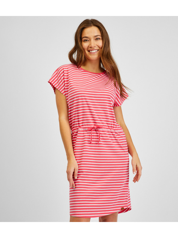 Sam 73 Fehér és piros női csíkos ruha SAM73 Sagitta