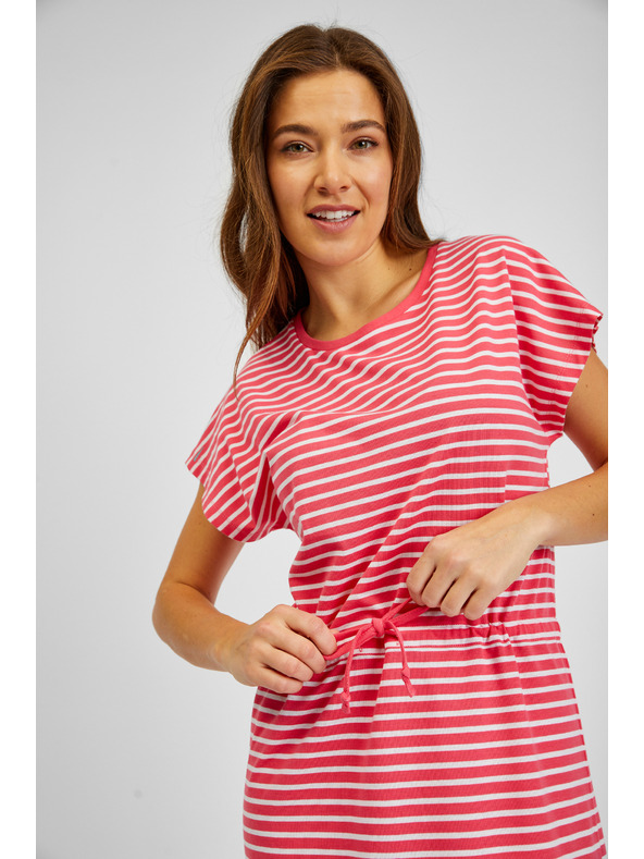 Sam 73 Fehér és piros női csíkos ruha SAM73 Sagitta