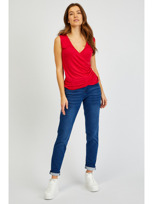 Sam 73 Piros női basic pulóver SAM73 Lupus