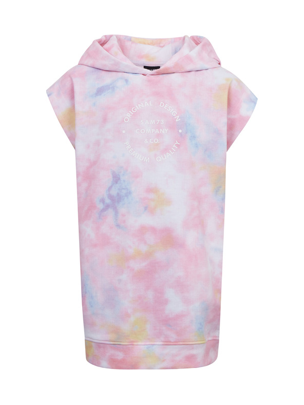 Sam 73 Kék-rózsaszín hosszú ujjatlan pulóver lányoknak SAM73 Pyr