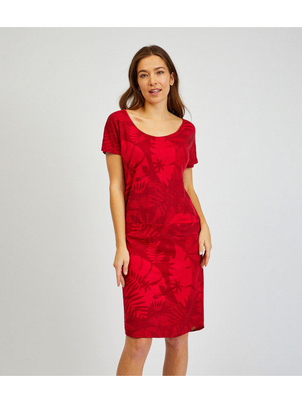 Sam 73 Piros Női mintás ruha SAM73 Corvus