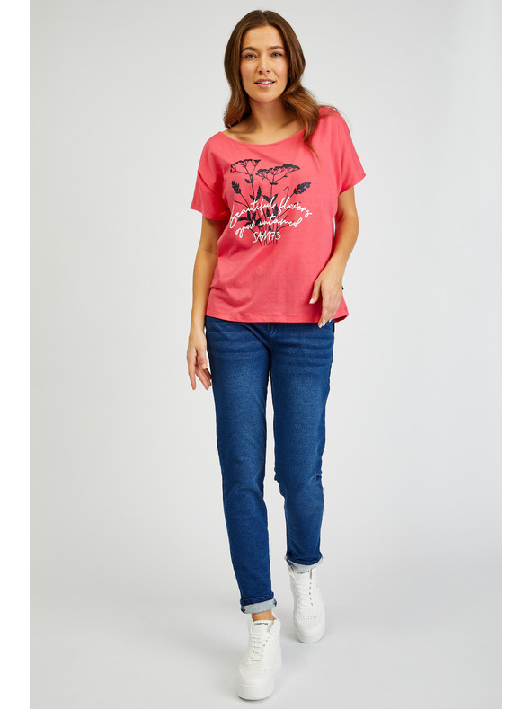 Sam 73 SAM73 Coral női nyomtatott póló Circinus Circinus